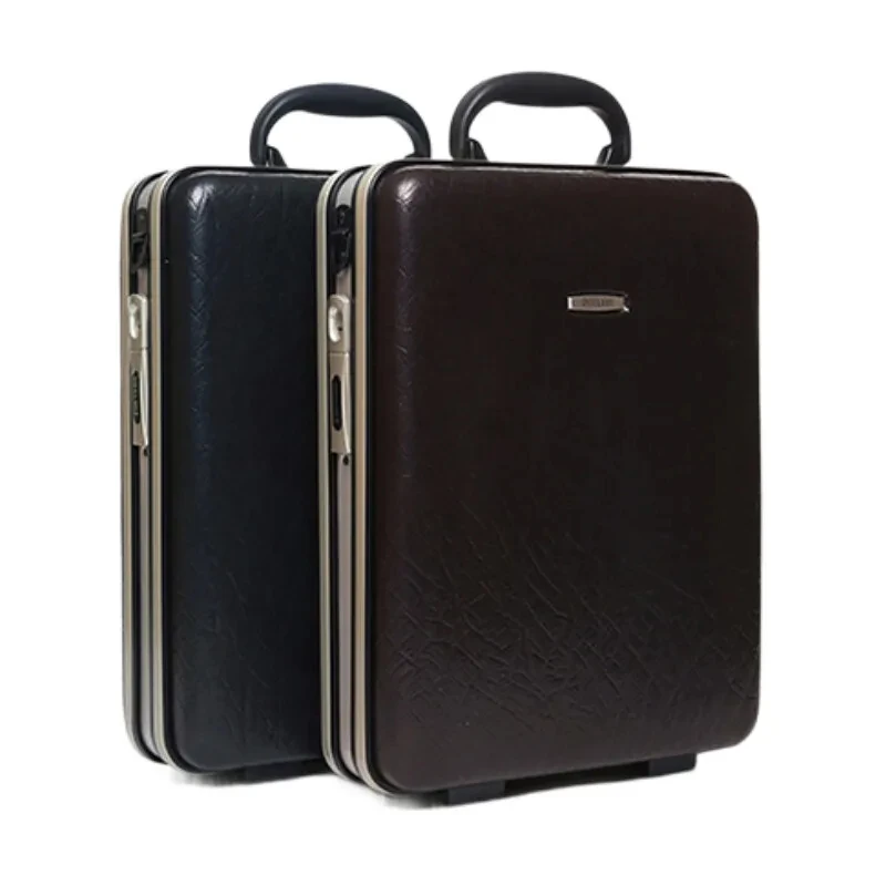 Men Business Briefcase Suitcase Vertical Style Code Lock Bag Document Laptop Case 13 15 Inch For Travel Carry On Luggage Case