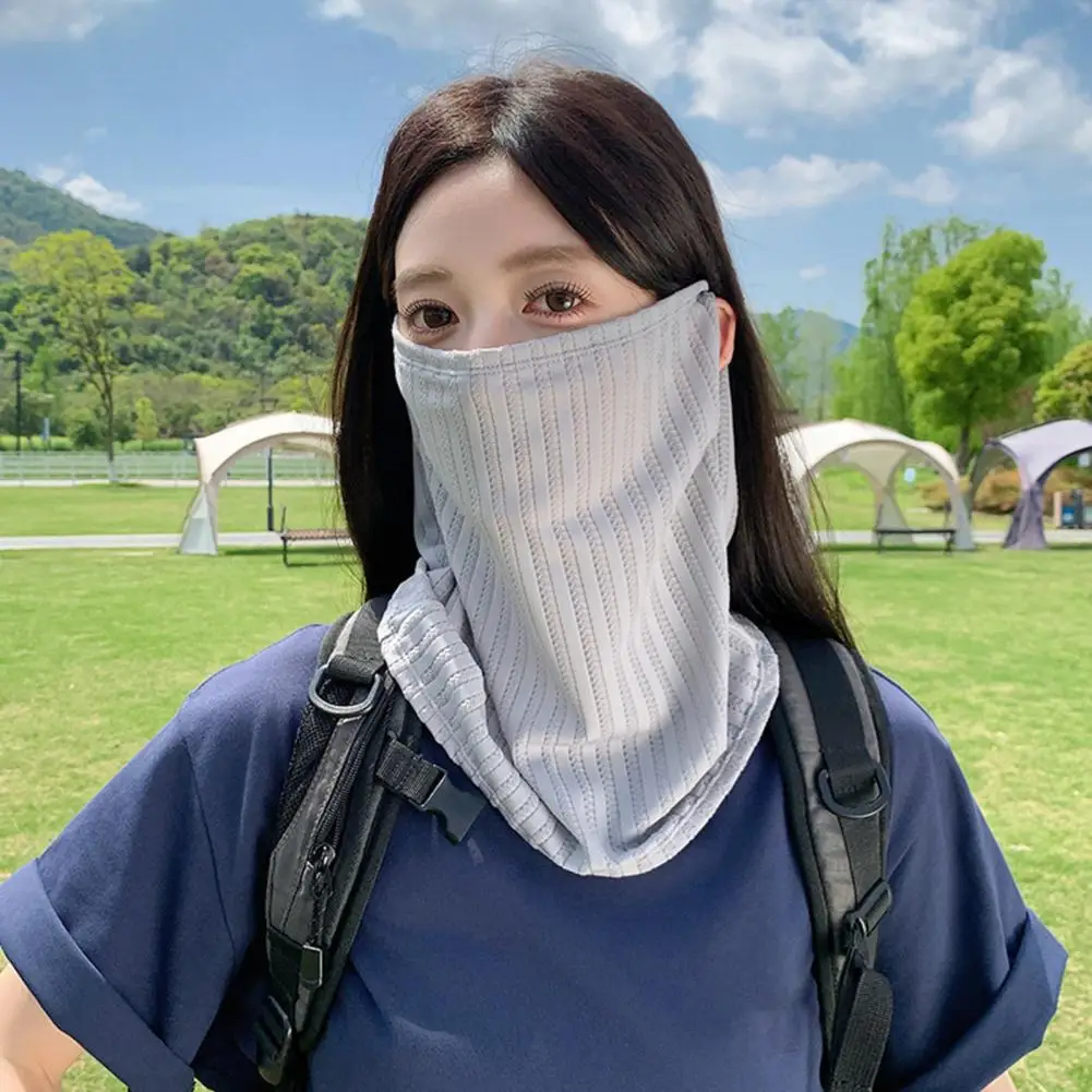Neck Guard Ice Silk Sunscreen Face Guard with Neck Protection Upf50 Sun Shield for Outdoor Women Summer Cycling Sun Guard Sun