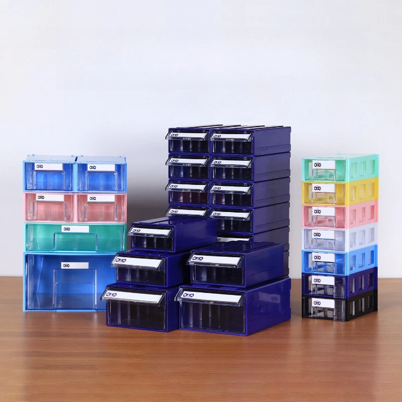Stackable Plastic Parts Cabinet, Multi-Drawer Component Organizer for LEGO Bricks, Hardware Tools and Craft Supplies JT40