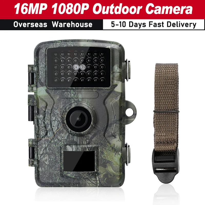 16MP 1080P Outdoor Camera Field Detection Camera 2.0” TFT Color Display Hunts Night-Visions Camera IP66 Waterproof 12 Languages