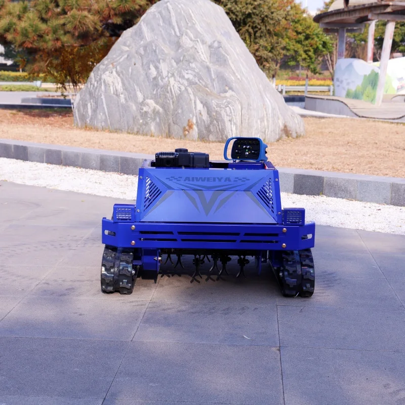 

Customized Factory Price Smart 550mm Engine Flail Lawn Mower Crawler Flail Remote Lawn Mower With CE Certificate