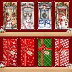 Christmas Door Banner Merry Christmas Decor For Home 2024 Xmas Hanging Wall Door Decor Navidad Kerst Happy New Year Gift 2025