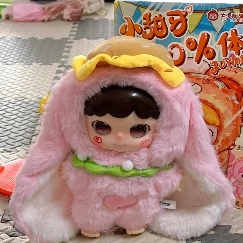 

Baby Three Small Sweet Tooth Animal Snack Series Mystery Box слепая коробка 400% большая твердая резиновая кукла Mystery Box игрушка в подарок