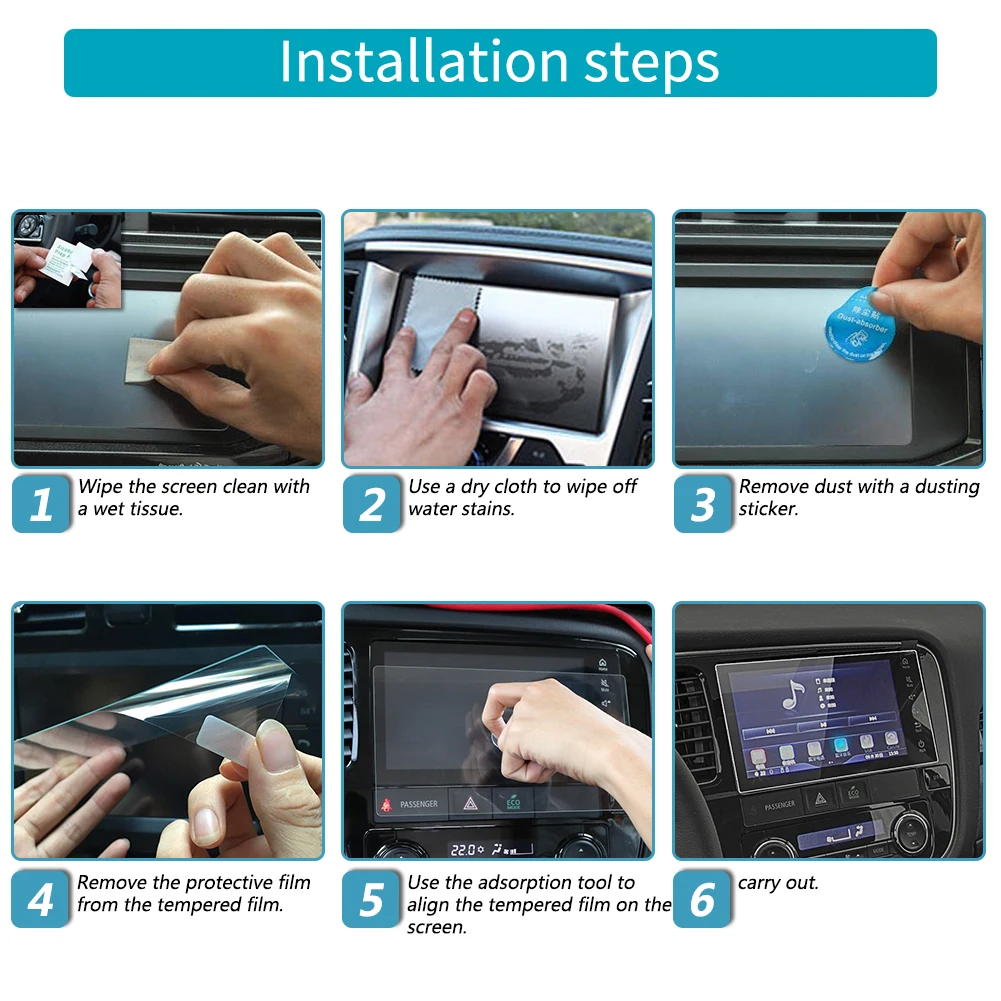 9'' Car GPS Navigation Tempered glass screen protector For Volvo V90 XC90 S90 XC60 2018-2021
