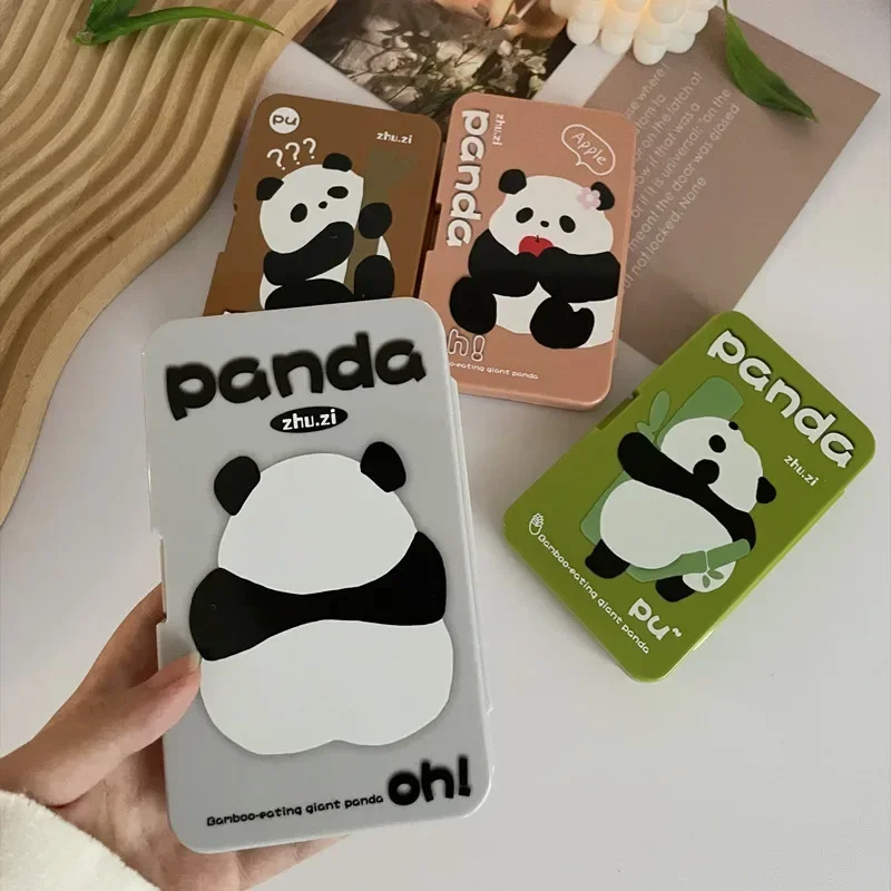 6 Pairs Cute Panda Contact Lens Case Eye Contact Lens Box Women Travel Soak Container Lenses Box for Beauty Pupil