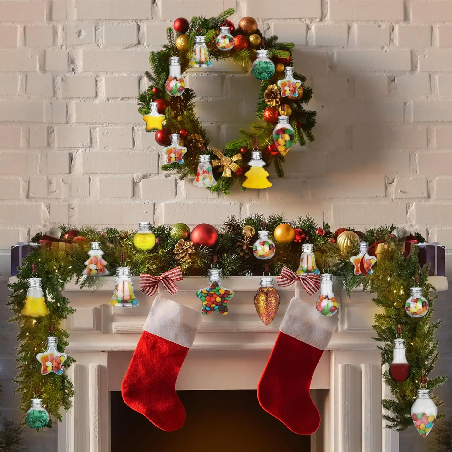 9 Pièces Boules De Noël Sublimation Incassables 4cm - Ornements Personnalisables Arbre