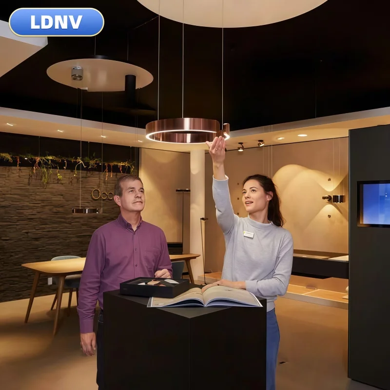 

Nordic Minimalist LED Designer Stainless Steel Plating Interior Home Living Room Bedroom Staircase Dining Room Hotel Chandelier
