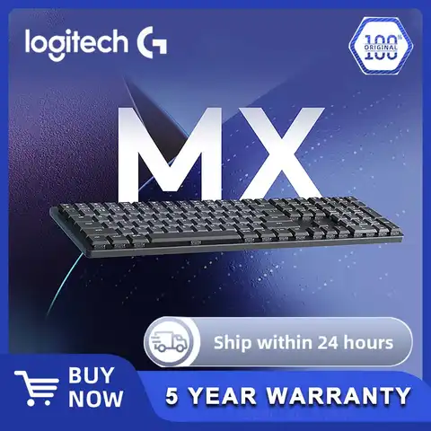Bezprzewodowa klawiatura Logitech MX Mechanical Mini, ciche przełączniki dotykowe, podświetlana, Bluetooth, USB-C