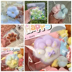 Cute Simulated Silicone Cat Paw Squeeze Toys Slow Rebound Decompression Toy Reduce Stress Decompression Kids Toy For Kids