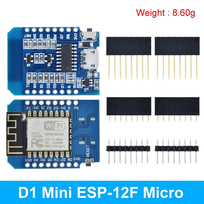TZT WeMos D1 Mini Pro V3.0 NodeMcu 4 MB/16 MB Bytes Lua WIFI Internet of Things Entwicklungsboard basierend auf ESP8266 CH340G Nodemcu V2 – Detail 4