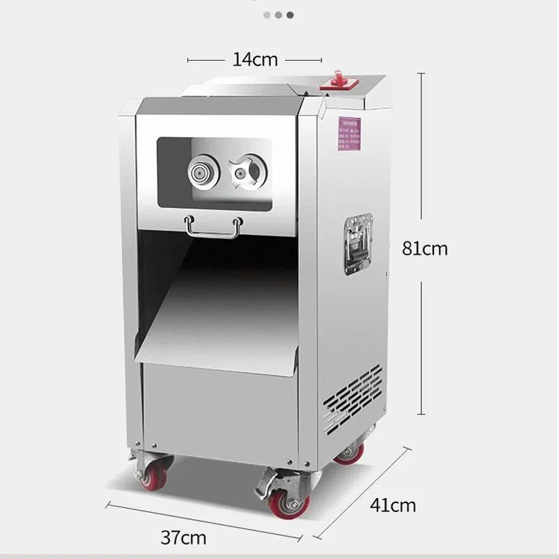 

【 Hot】Commercial Meat Slicer Stainless Steel Automatic Shred Slicer Dicing Machine Electric Multi-function Meat Cutting Machine