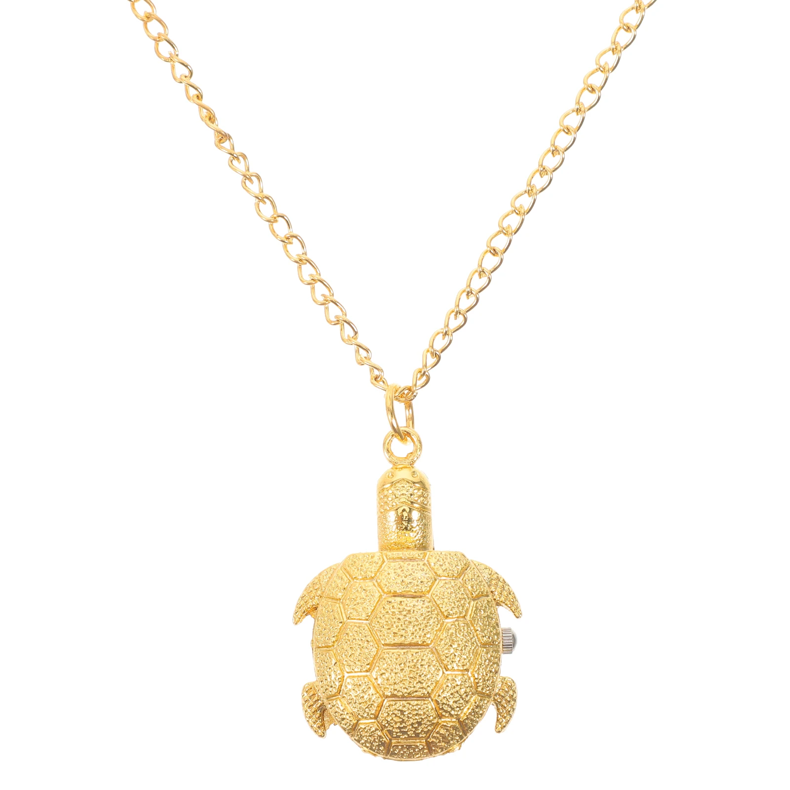 

Golden Tortoise Pocket Watch Retro Vintage Alloy Quartz Watch Unique Turtle Shape Portable Timepiece Gift For Family Friends