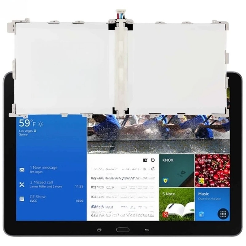 タブレットバッテリー 4800mAh-9500mAh T4800E T4800C T9500C サムスン Galaxy Tab Pro 8.4 SM T325 T320 T321 Note pro 12.2 SM P900 P901用