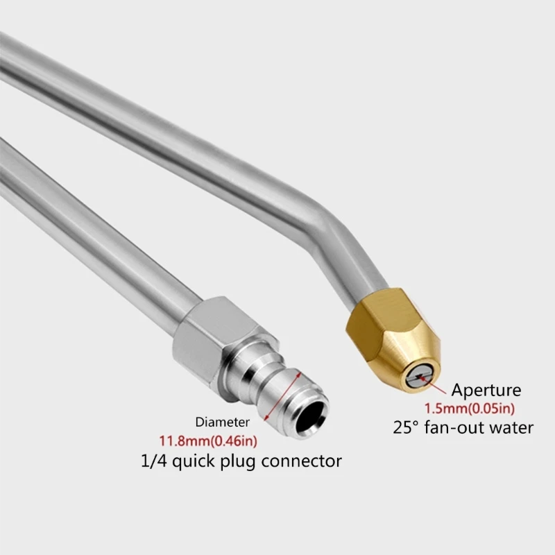 เครื่องล้างรถ MultiAngled Metal Rod Lances สำหรับเครื่องฉีดน้ำแรงดันสูง Water Guns Wands