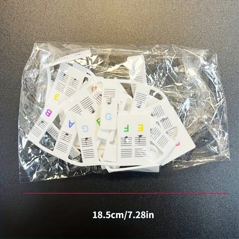 Detachable piano keyboard note label for learning, a beginner's piano guide, 88-key full-size, no need for stickers, reusable