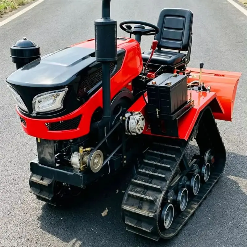 Customized Hot-selling crawler tractor, new farm rotary tiller, rotary tillage tractor, agricultural ploughing machine