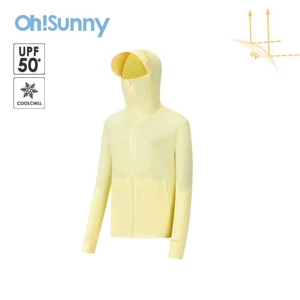 

OhSunny Sun Protection Jackets 2024 Fashion New Sunscreen Anti-UV Long Sleeve Loose Hooded Coat for Woman Outdoor Sports Cycling