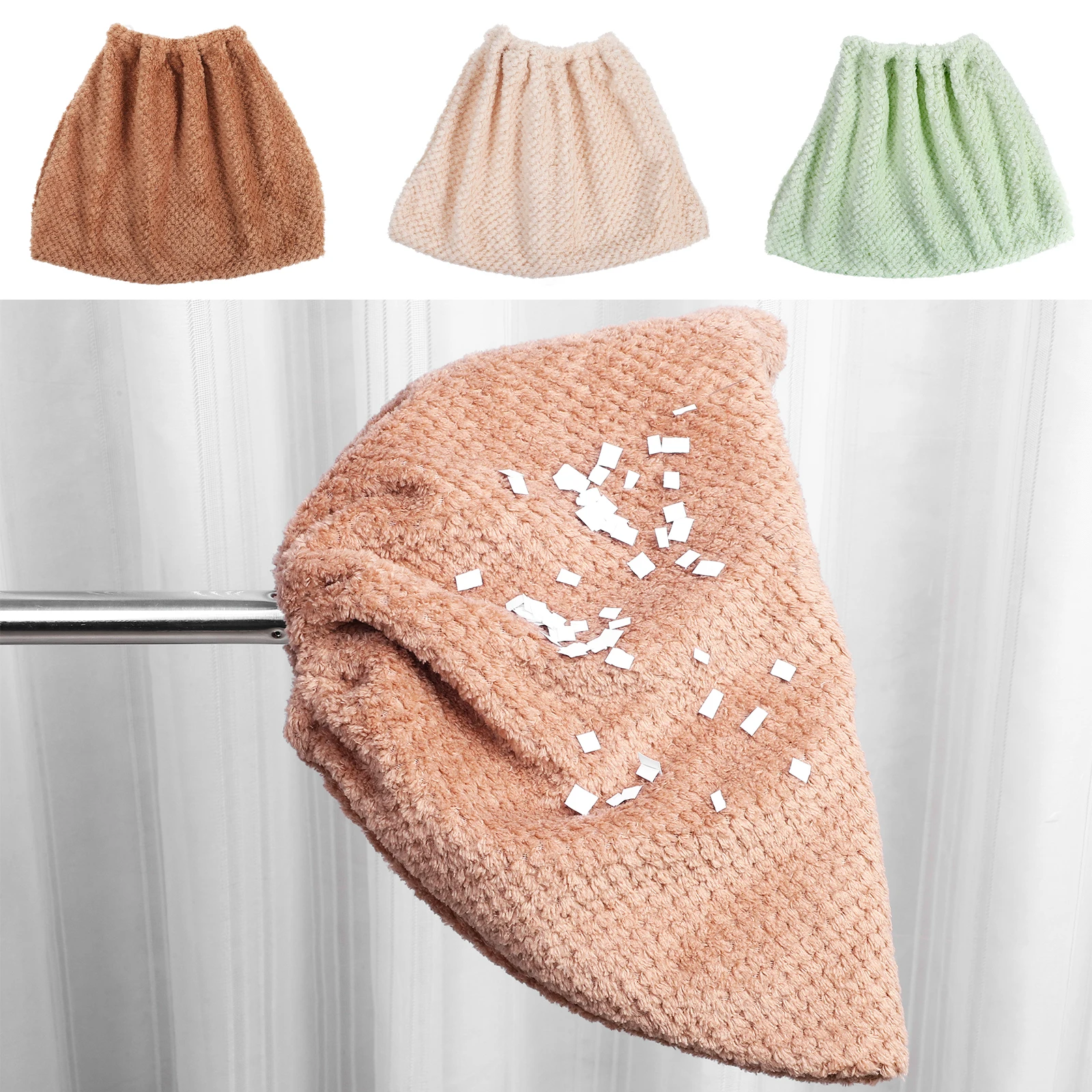 

3Pcs Broom Covers Reusable Dust Mop Cleaning Tools Soft Premium Fabric Sweeping Cloth Broom Cover Home Mop Cover