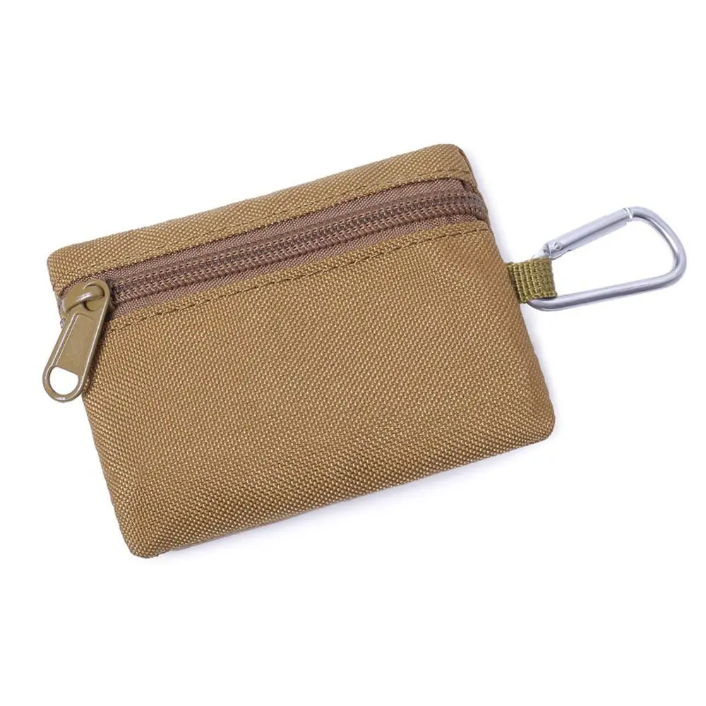 

Travel with Carabiner Outdoor Wallet Mobile Phone Pouch Waterproof Tool Bag Fanny Pack Zipper Pouch Coin Purse Waist Bag