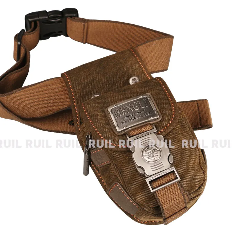 Ruil wearable cintura casual saco retro tático pequena mochila personalidade pequena lona saco