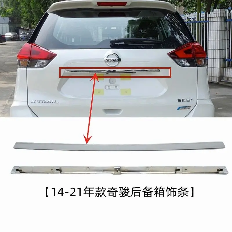 

For Nissan X-Trail XTrail T32 2014-2021 ABS Chrome Rear Trunk Lid Trim Cover trim Trunk Lid Cover Trim Accessories