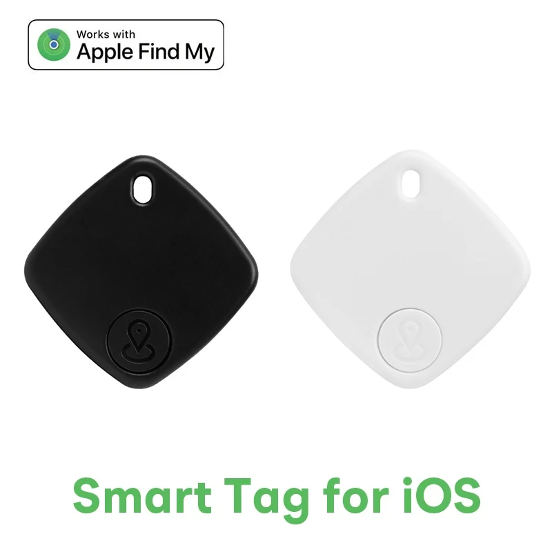 Portable Long Distance Smart Tag GPS Tracker for Air Tag Key Finder Pet Wallet Bike Anti-lost Alarm Locator Works Find My