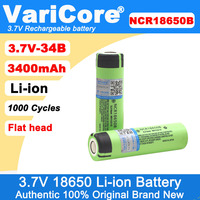 100% New Original NCR18650B 3.7v 3400mAh 18650 Lithium Rechargeable Battery 4.2v For Flashlight Energy storage batteries