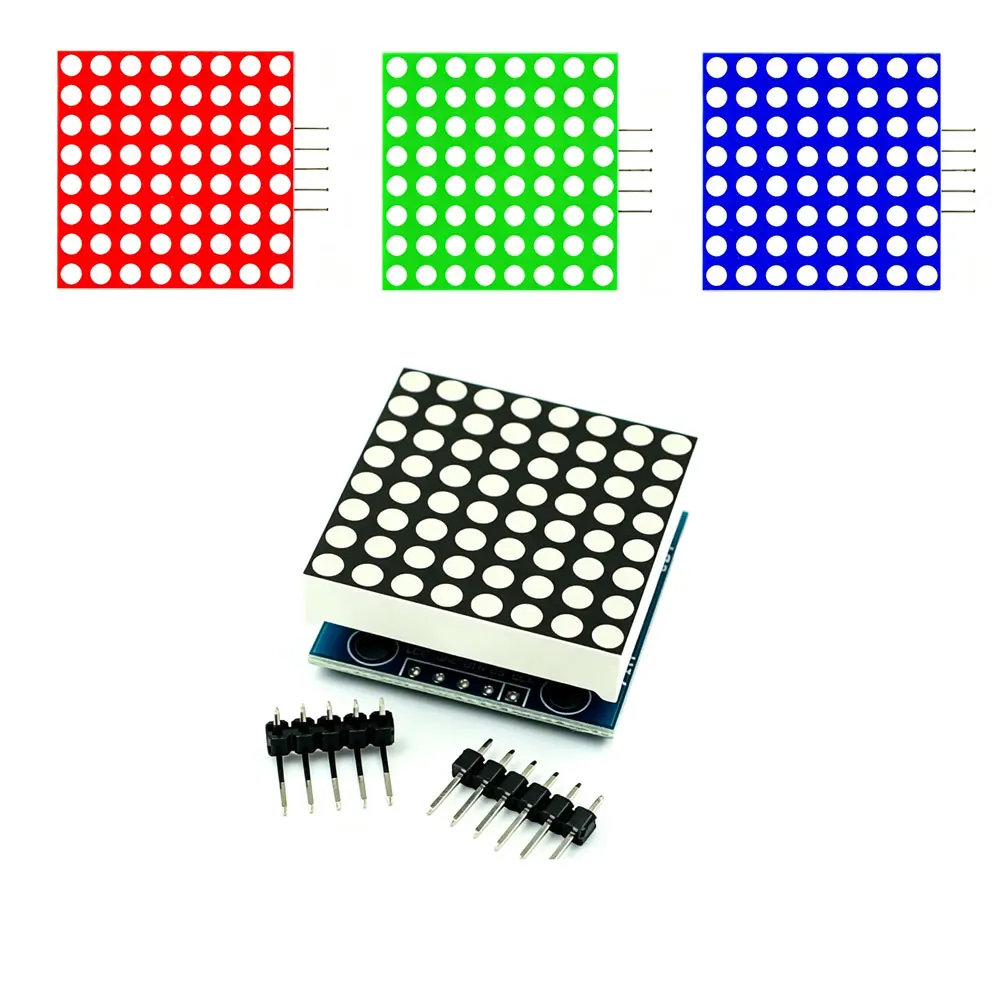 MAX7219 dot matrix module microcontroller module display module finished goods , Can be together for arduino programming