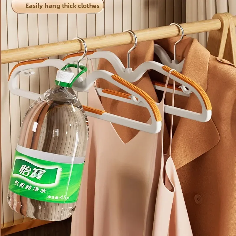 10PCS Short Neck Clothes Hanger Home Use Space Saving Neck Narrowing Low Hanger Storage High Aesthetic Anti-Shoulder Corner