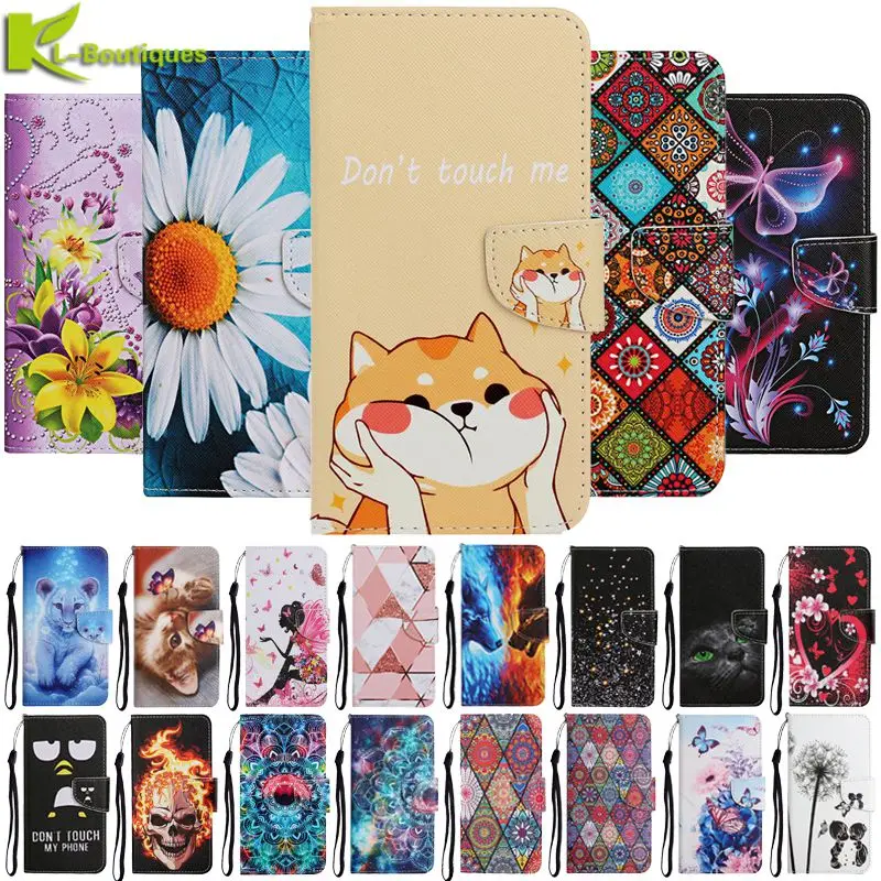 P30 P40 Lite Case For Huawei P40 Lite P40lite E Phone Case Huawei P30 Lite Fundas Leather Flip Wallet Protect Cover Etui Coque