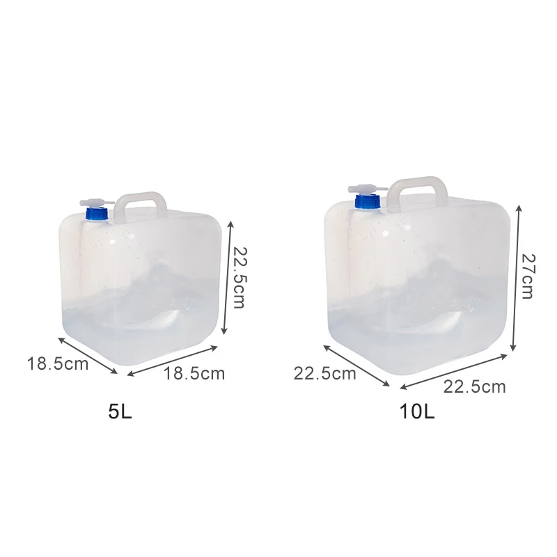 ​ Borsa per acqua pieghevole a tenuta stagna da 10 litri Secchio per acqua pieghevole per esterni Borsa per acqua portatile di grande capacità per escursioni, viaggi di pesca