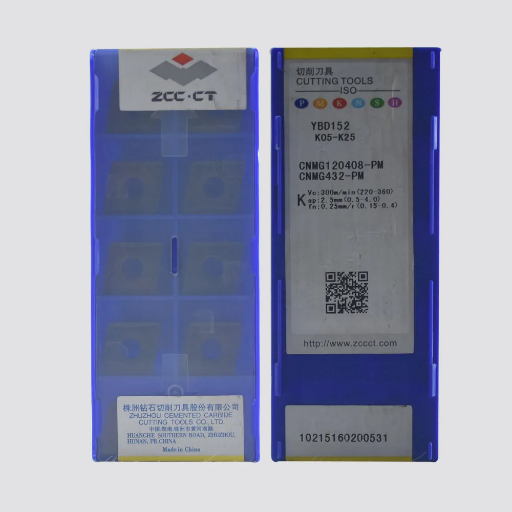 Original CNMG120408-PM YBD152 CNC คาร์ไบด์แทรกเครื่องกลึงเครื่องมือกลึงสำหรับเหล็กหล่อ