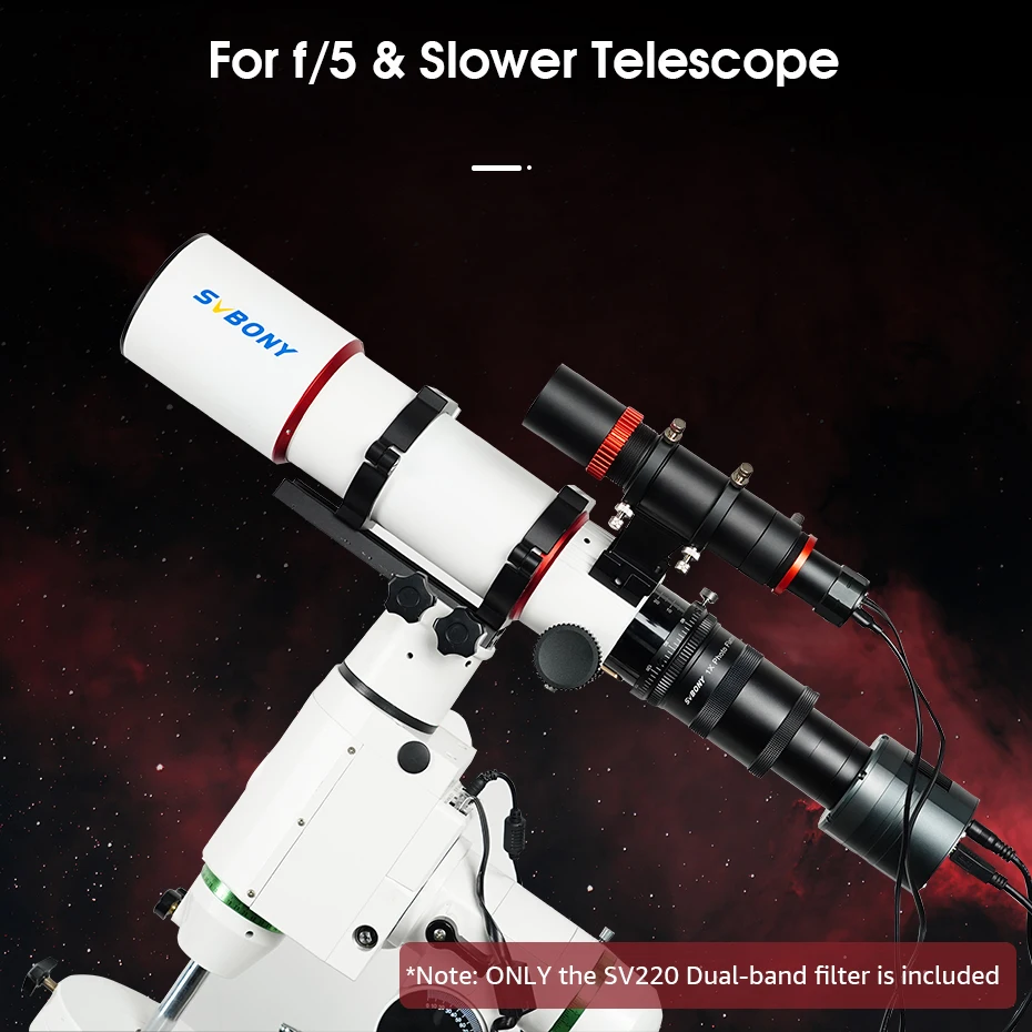 Svbony SV226 Filterschublade für Teleskop 1,25''/2'' H-Alpha & OIII 7nm Dual-Band Nebula Astrofotografie-Filtersystem – Detail 13