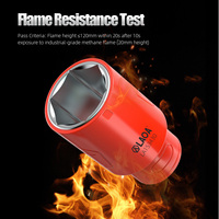 LAOA Chromium-Vanadium Steel Insulated Hex Socket 1/2-inch Drive Hex Socket Suitable for New Energy Vehicle Maintenance