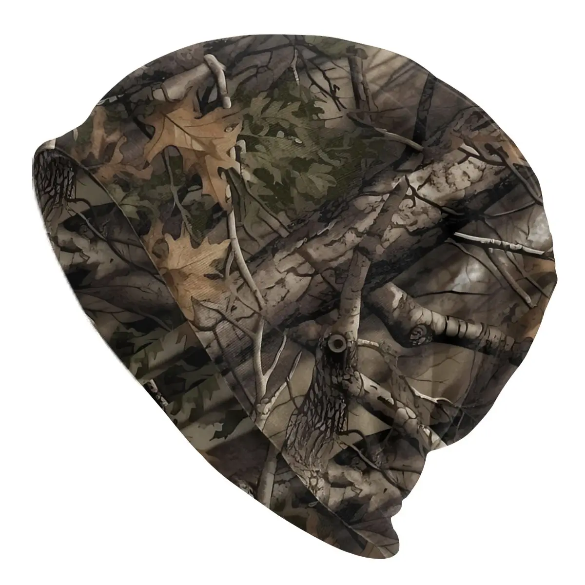 

Real Tree Hunter Camo Woods Camouflage Autumn Female Thin Beanies Cycling Unisex Skullies Bonnet Hats