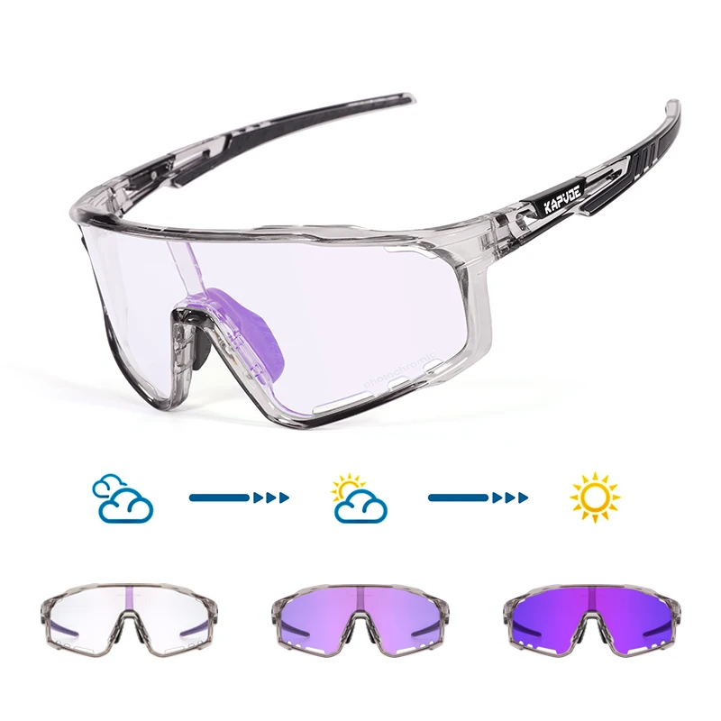 Kapvoe Photochromic MTB Cycling Glasses 5