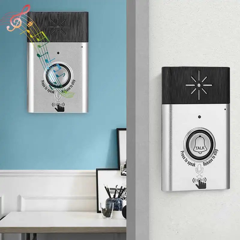 Voz sem fio inteligente 2-way interfone campainha sistema de controle de acesso segurança em casa quente
