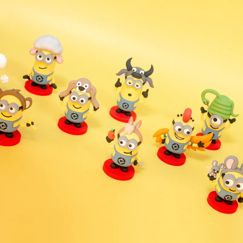 Universal Minions Chinese Zodiac Static Figures - Cute Cartoon Collectible Toys for New Year & Birthday Gift