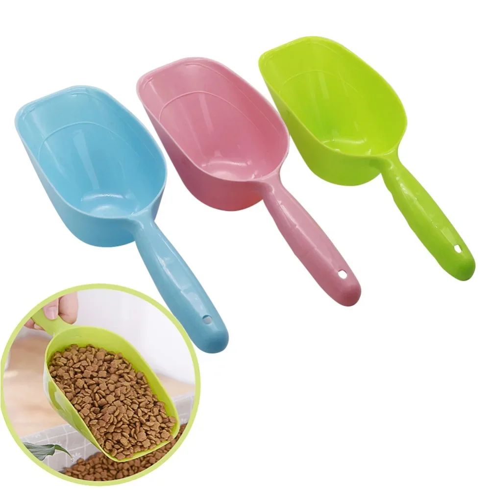 1 Pcs Pet Feeding Shovel Cat Food Scoop Large Capacity Thickening Cat Dog Spoon Plastic Shovel Pet Feeder puppy accessories