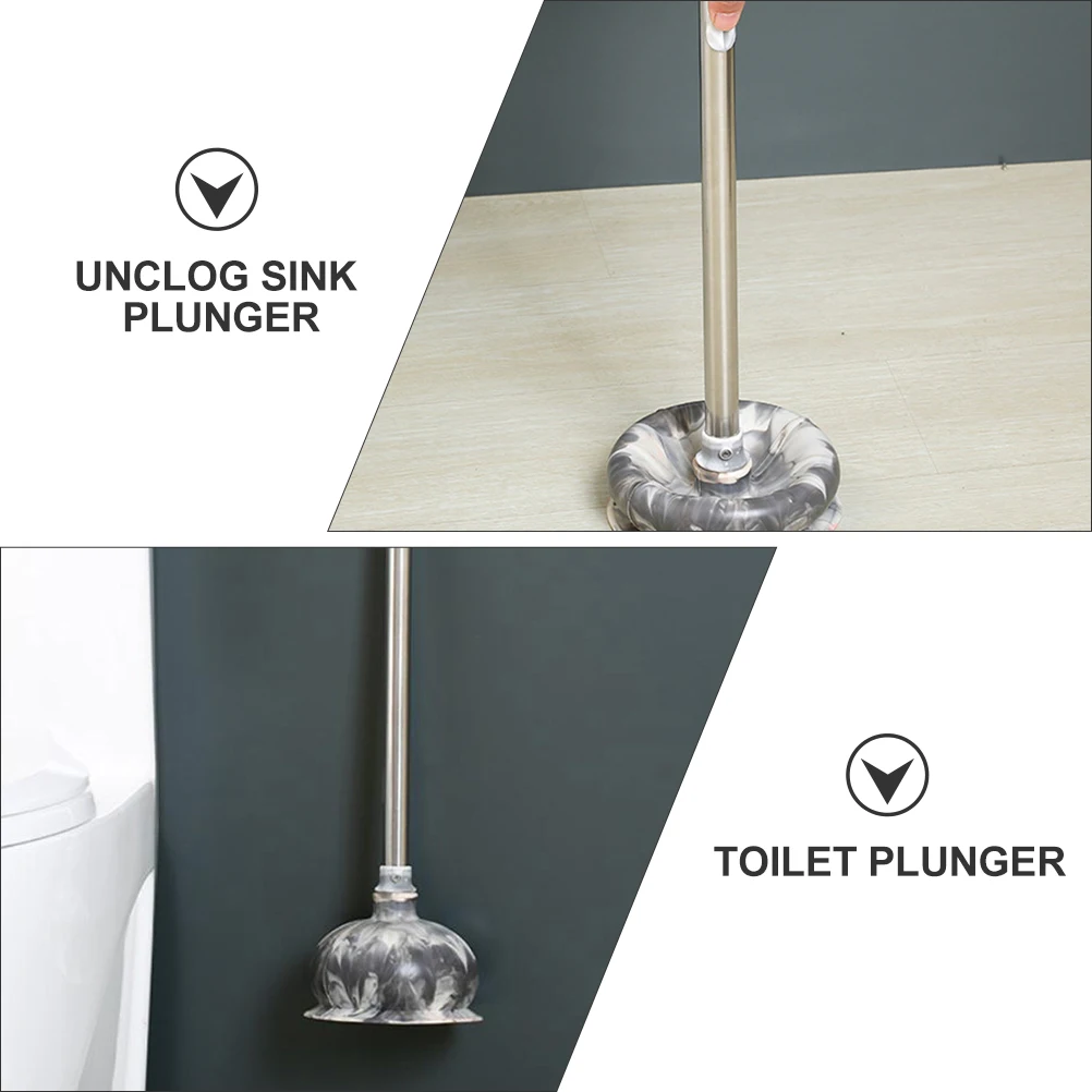 

Long Handle Toilet Plunger Suction Unclog Sink Tool Bathroom Cleaner Clogging Drain Cleaner Plug Multi-Purpose Closet Cleaning
