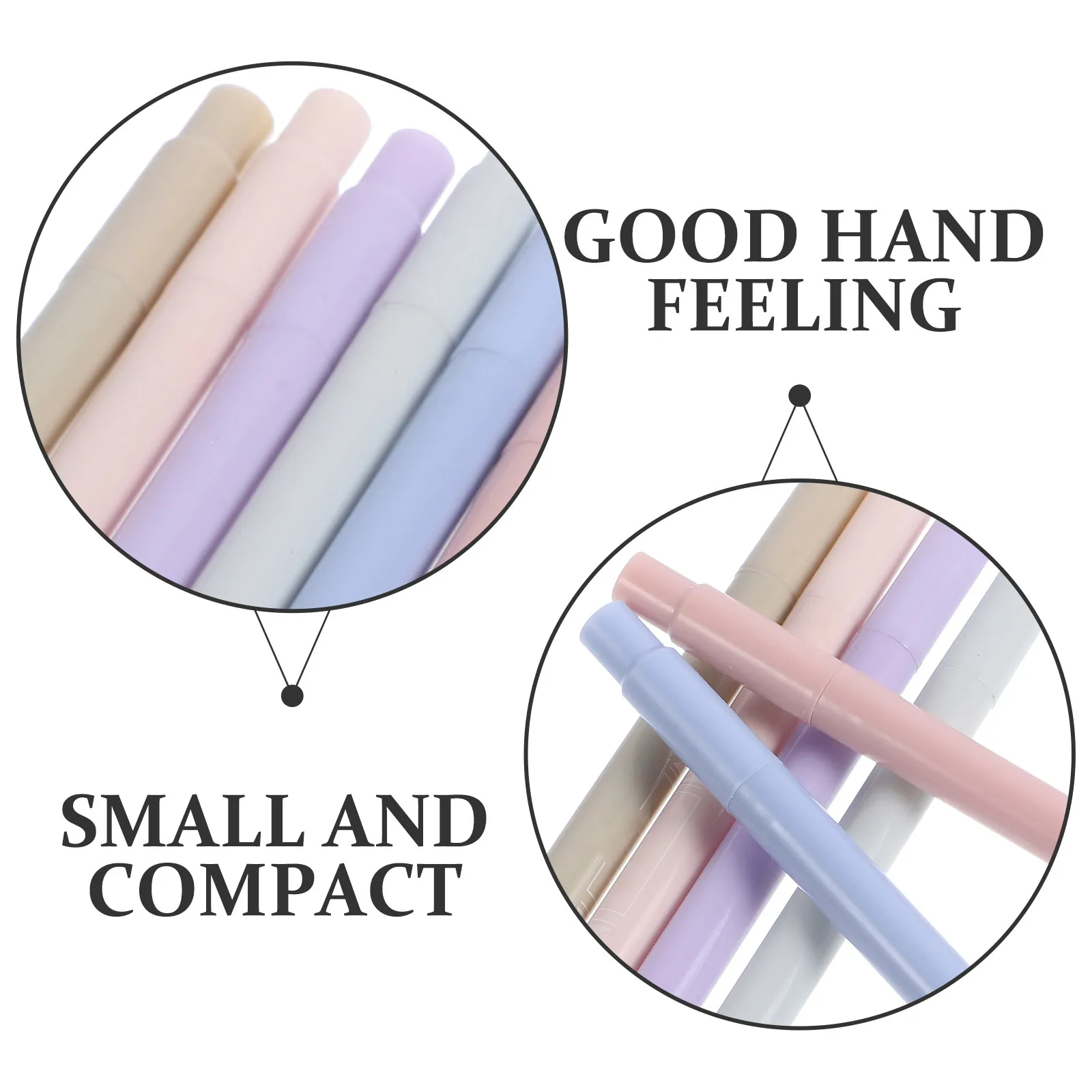 6Pcs Plastic Aesthetic Highlighters Dual Tip Highlighter Christmas Stocking Stuffers Fluorescent Pens Convenient