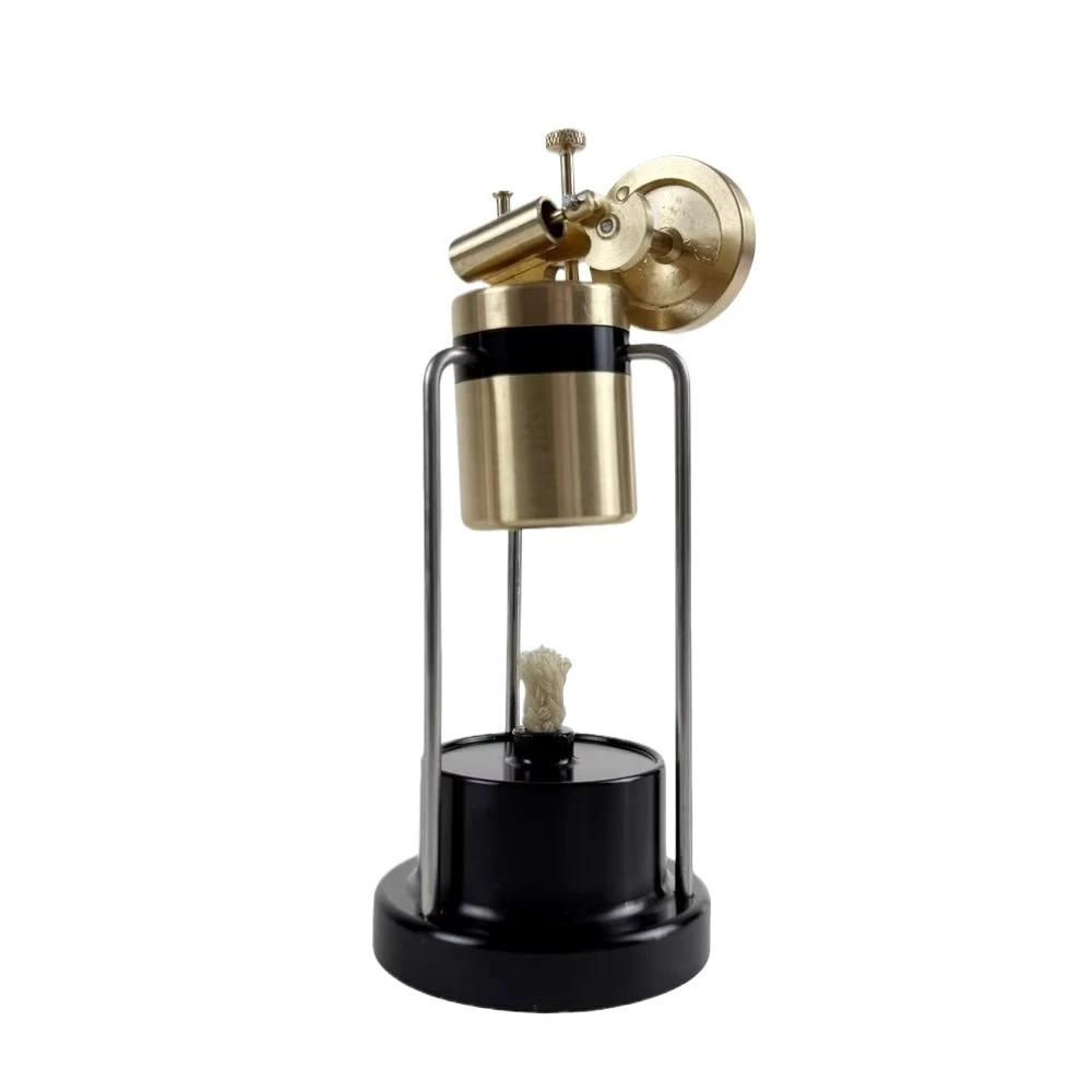 

Vertical Single Cylinder Stirling Retro Metal Miniature Steam Engine Model Operable Mechanical Ornament Stirling Engine Model