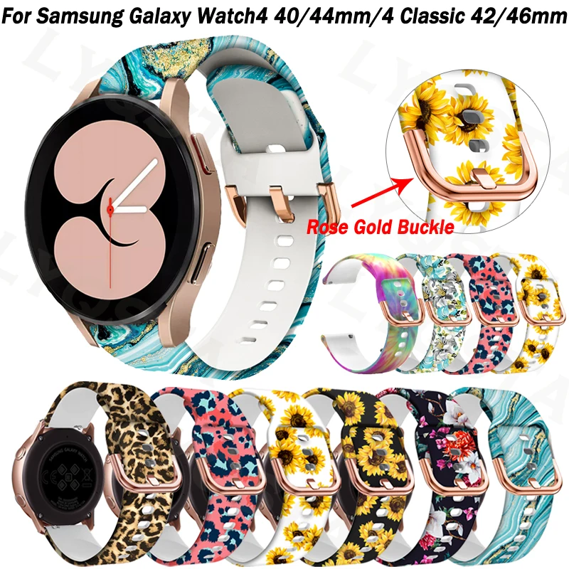 20mm New Strap For Samsung Galaxy Active 2 Watch 5 / 4 40mm 44mm Classic 46mm 42mm Watch5 Pro 45mm Wrist Bracelet Watchband