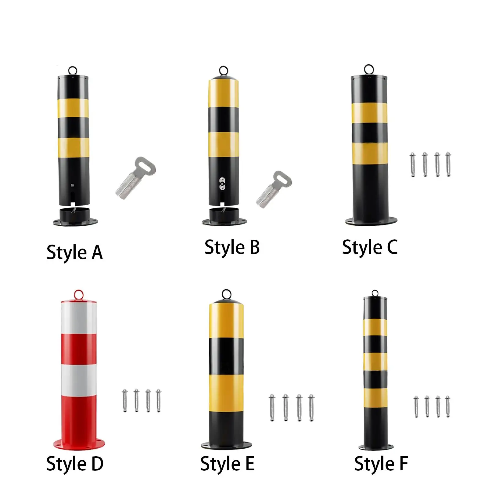 Безопасный столб, предупреждающий пост, парковочный барьер, дорожный столбик для дорожных помех, подъездная дорога, уличные супермаркеты, отели