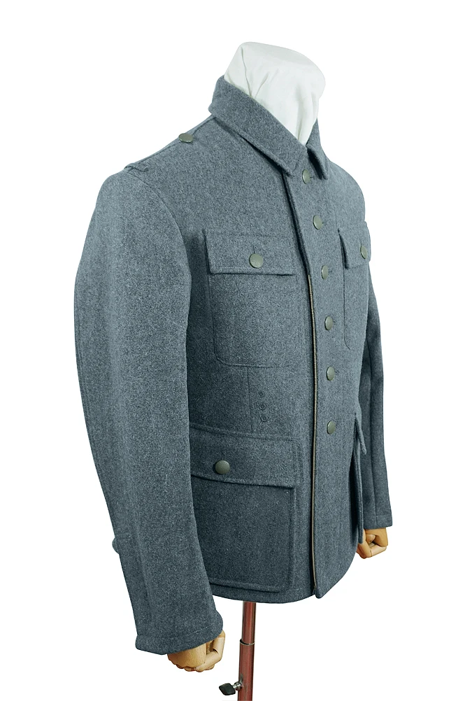 GUWA-101 WWII German M43 Heer EM Italian Field Wool tunic Feldbluse blue green grey