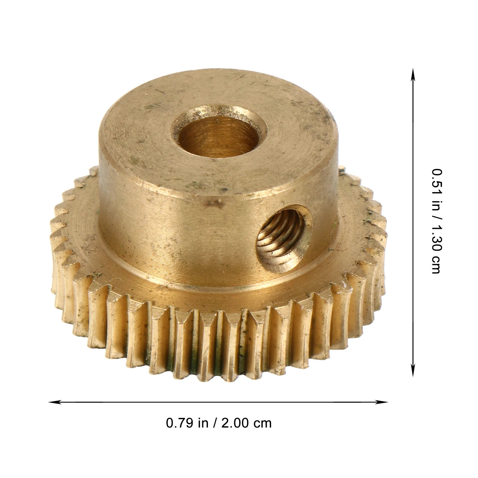 

2 pcs 40 Teeth Brass Set 5Mm Shaft Compact Transmission Replacement For Box Copper Worm Wheel Small Modulus Gear