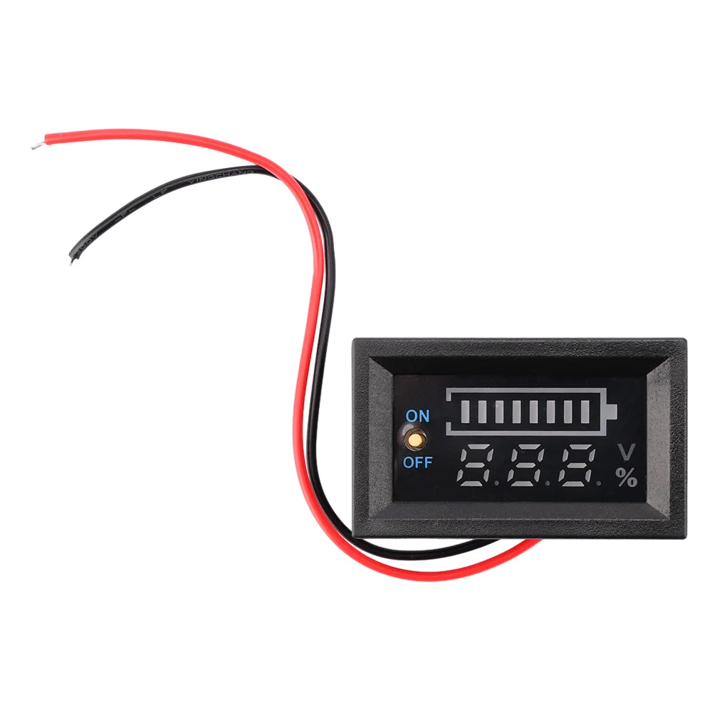 4S Red Dual Display Lithium Battery Voltmeter Tester with Reverse Connection Protection for Automotive EV Batteries