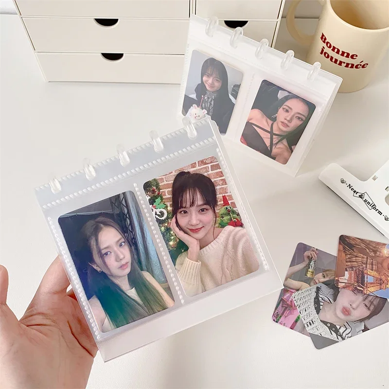 

Desktop Standing Photo Album Transparent Kpop Photocard Holder Idol Picture Frame Ins Photo Card Display Case Desktop Ornament