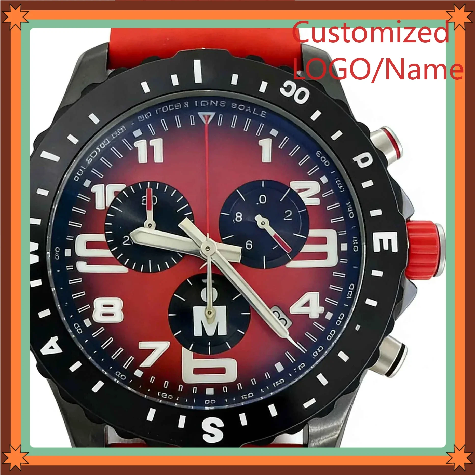 

GT9 Store 45mm Men's Quartz Movement 904l Stainless Steel Customized Watches