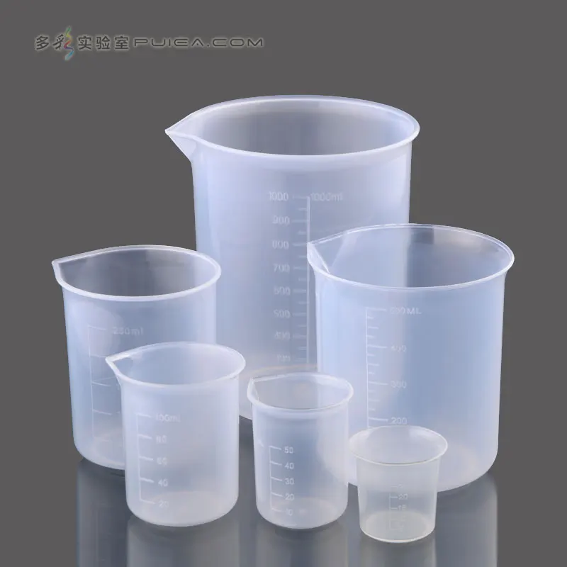 Food Grade Graduated Plastic Beaker 25/50/100/250/500/ml Household PP Small Measuring Cup and Cylinder